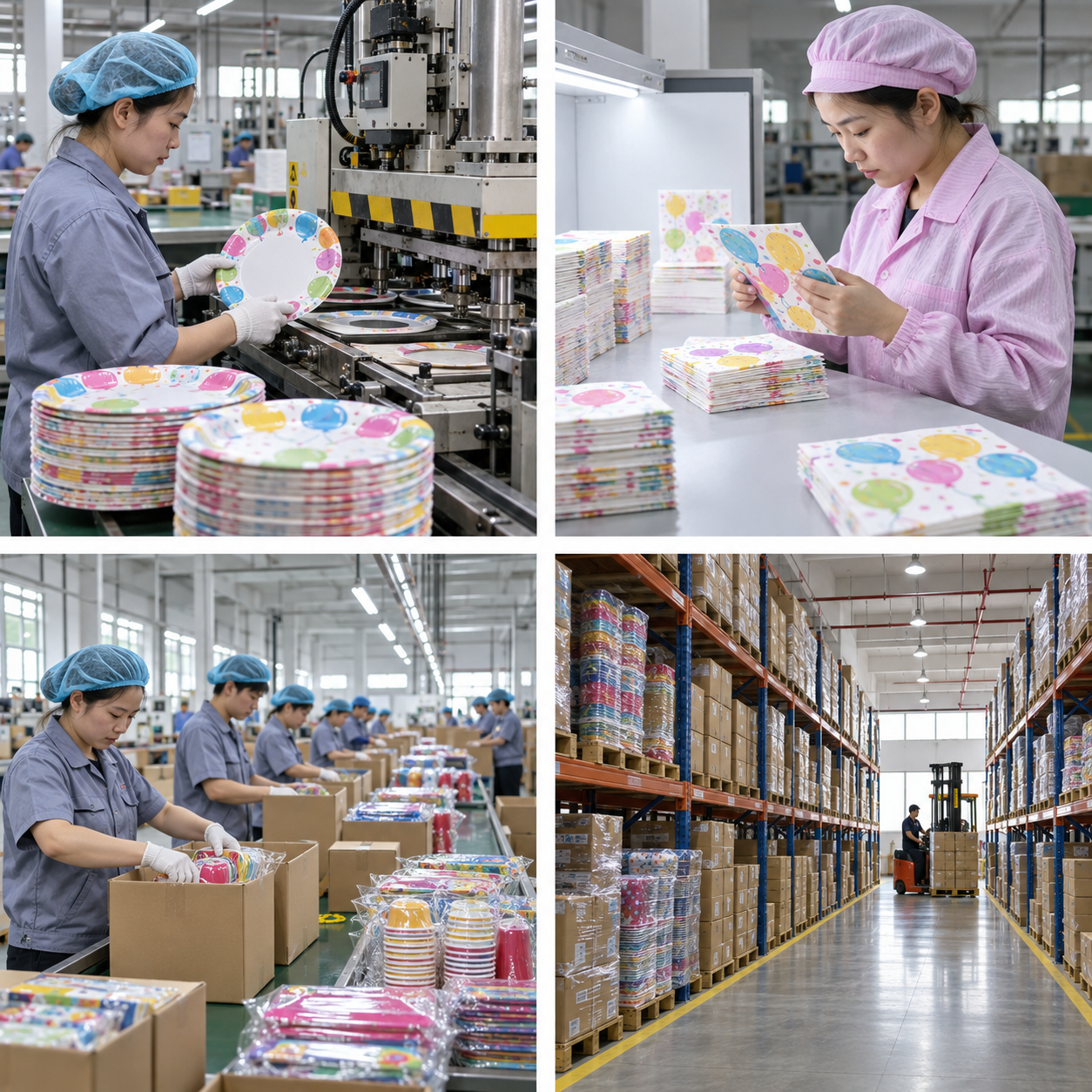 party supplies MOQ production and export packing preparation